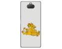 Funda Gel Tpu para Sony Xperia 10 diseño Leones Dibujos