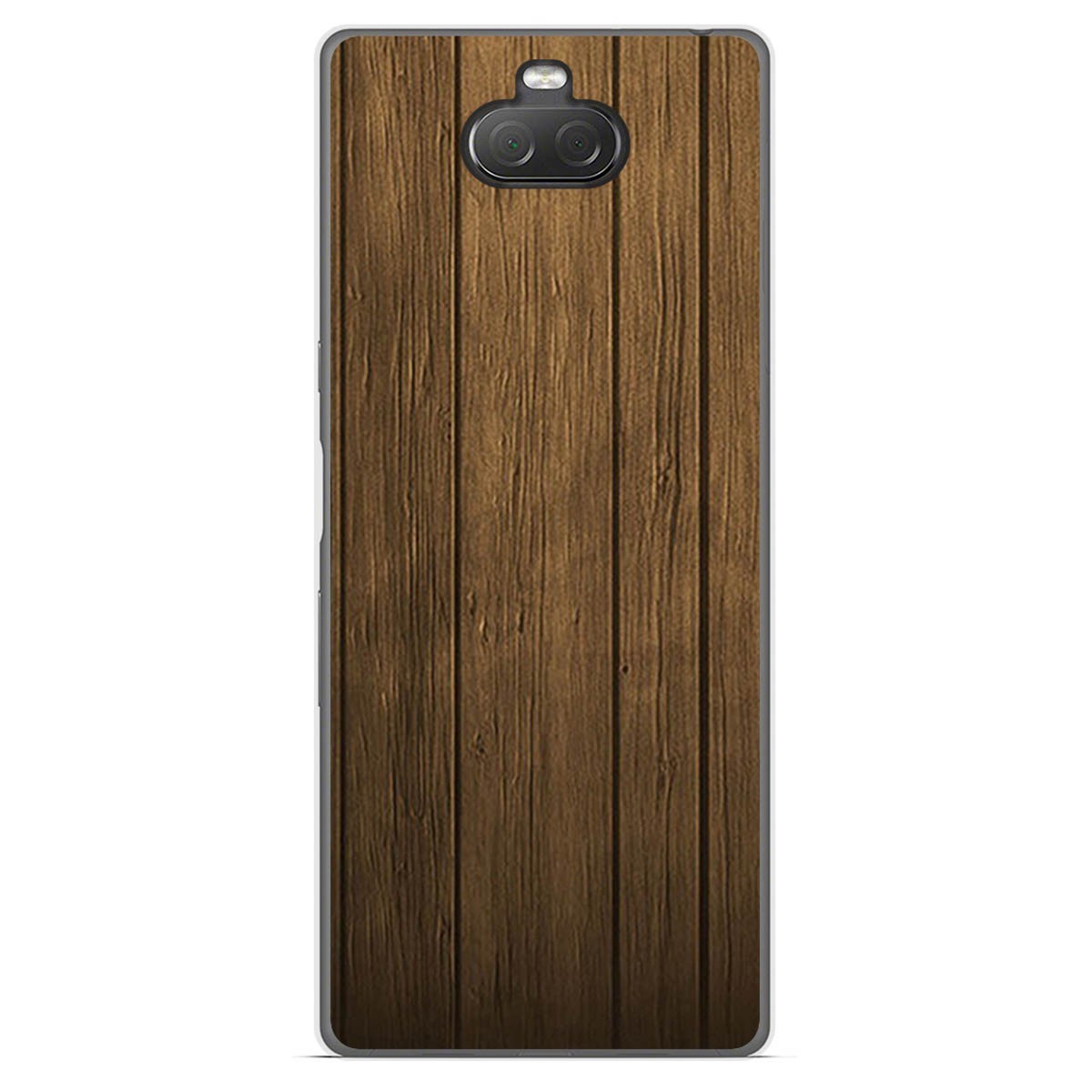 Funda Gel Tpu para Sony Xperia 10 diseño Madera Dibujos
