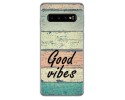 Funda Gel Tpu para Samsung Galaxy S10 Plus diseño Madera 01 Dibujos