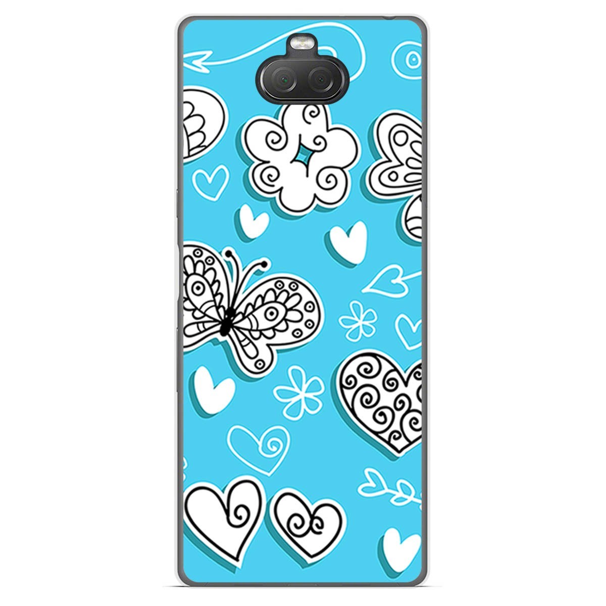 Funda Gel Tpu para Sony Xperia 10 diseño Mariposas Dibujos