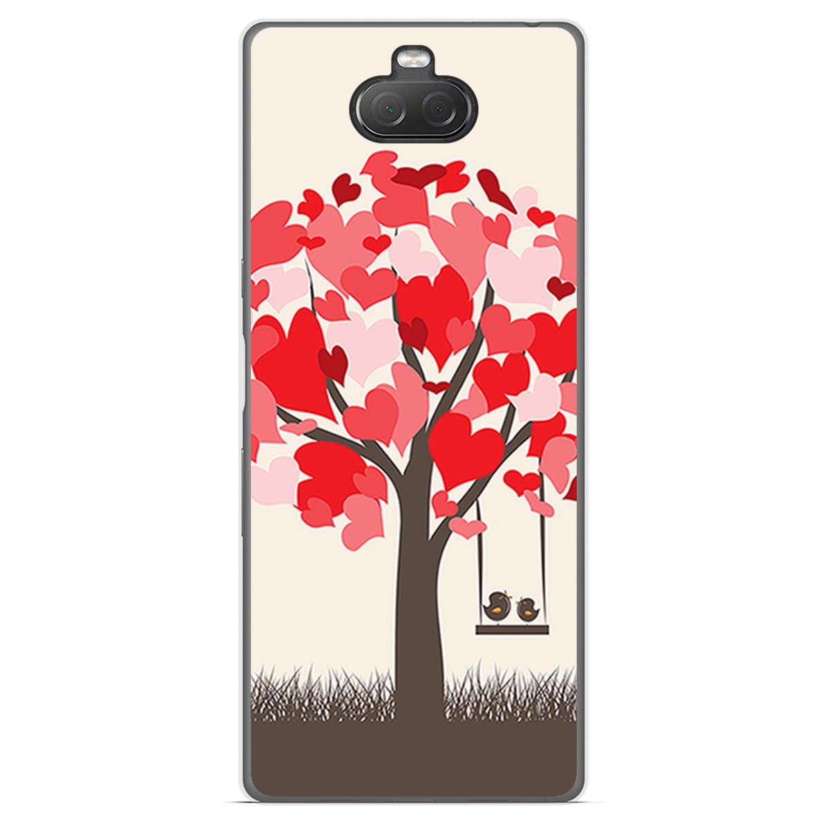 Funda Gel Tpu para Sony Xperia 10 diseño Pajaritos Dibujos