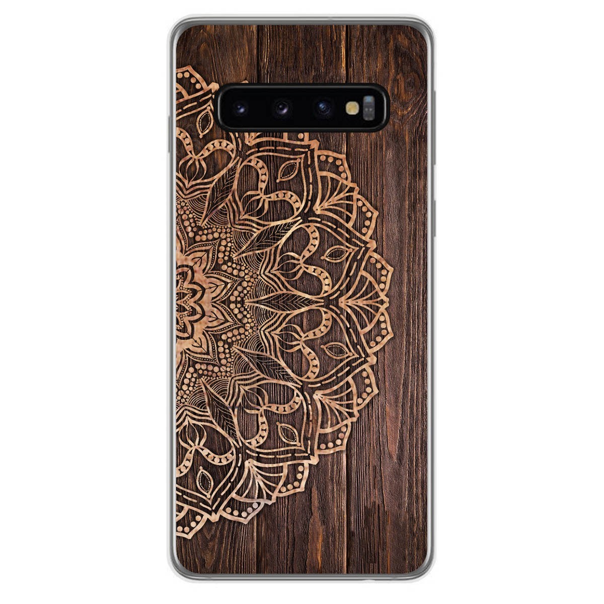 Funda Gel Tpu para Samsung Galaxy S10 Plus diseño Madera 06 Dibujos