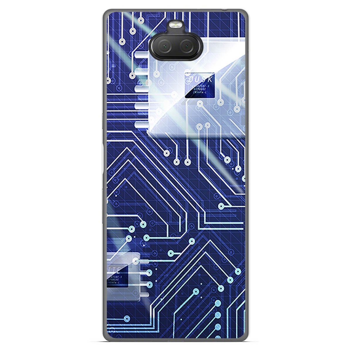 Funda Gel Tpu para Sony Xperia 10 Plus diseño Circuito Dibujos