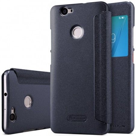Funda Flip Negra Nillkin Modelo Sparkle para Huawei Nova