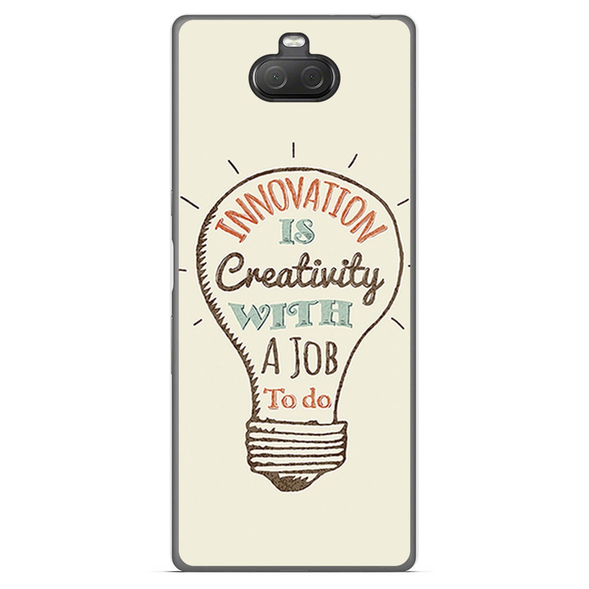 Funda Gel Tpu para Sony Xperia 10 Plus diseño Creativity Dibujos