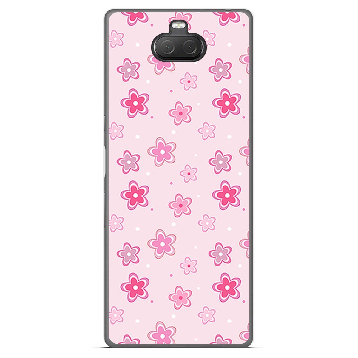 Funda Gel Tpu para Sony Xperia 10 Plus diseño Flores Dibujos