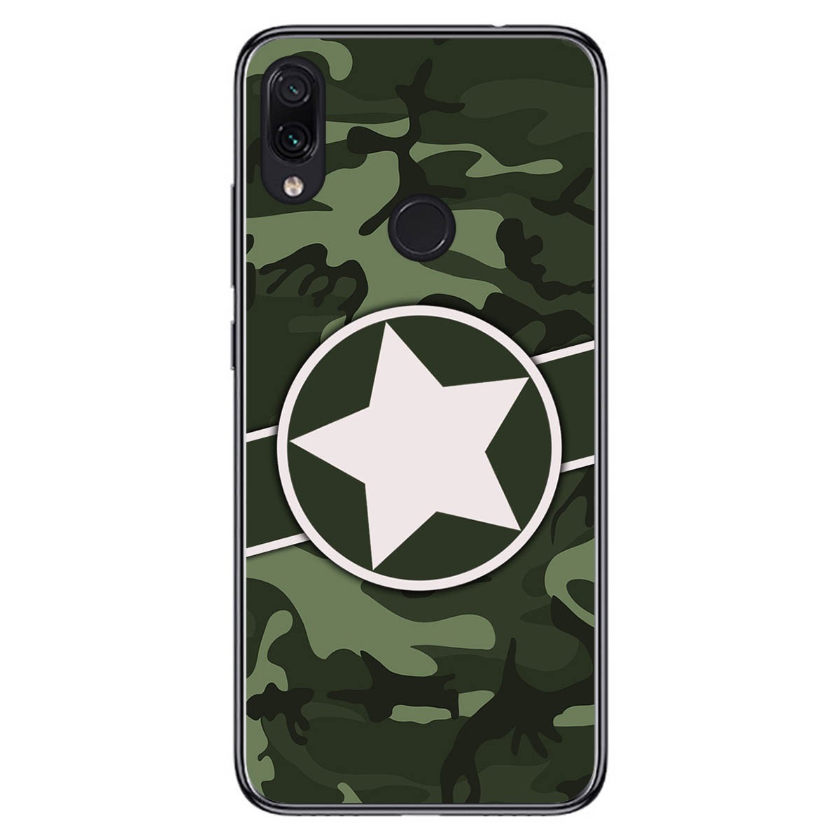 Funda Gel Tpu para Xiaomi Redmi Note 7 diseño Camuflaje 01 Dibujos