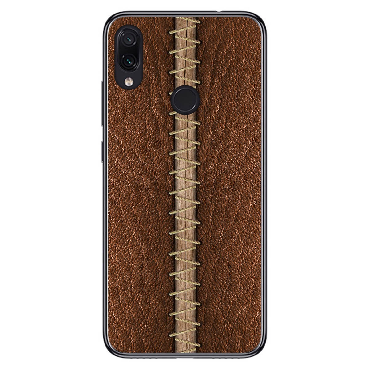 Funda Gel Tpu para Xiaomi Redmi Note 7 diseño Cuero 01 Dibujos