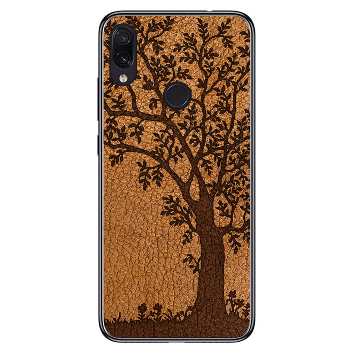 Funda Gel Tpu para Xiaomi Redmi Note 7 diseño Cuero 03 Dibujos