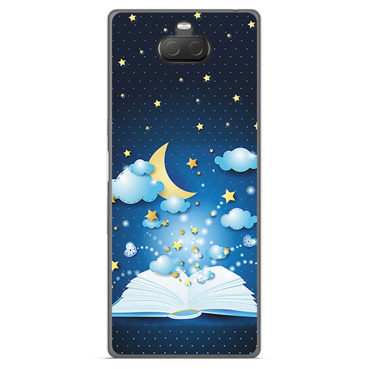 Funda Gel Tpu para Sony Xperia 10 Plus diseño Libro Cuentos Dibujos