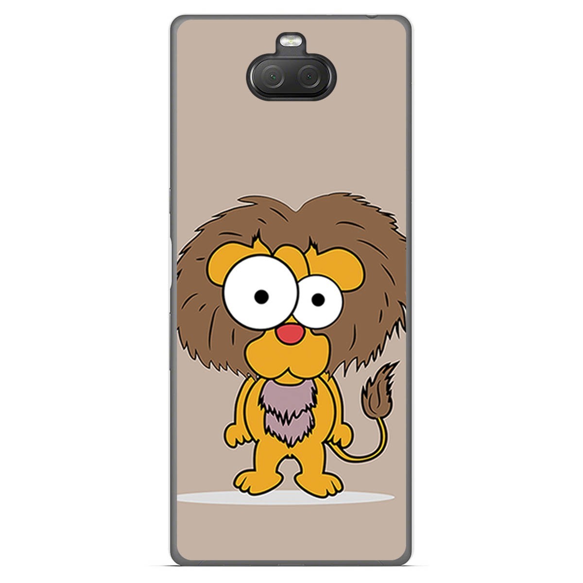 Funda Gel Tpu para Sony Xperia 10 Plus diseño Leon Dibujos