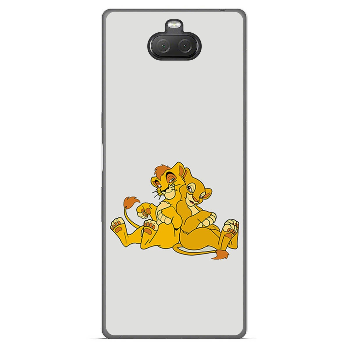 Funda Gel Tpu para Sony Xperia 10 Plus diseño Leones Dibujos