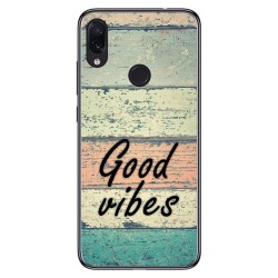 Funda Gel Tpu para Xiaomi Redmi Note 7 diseño Madera 01 Dibujos