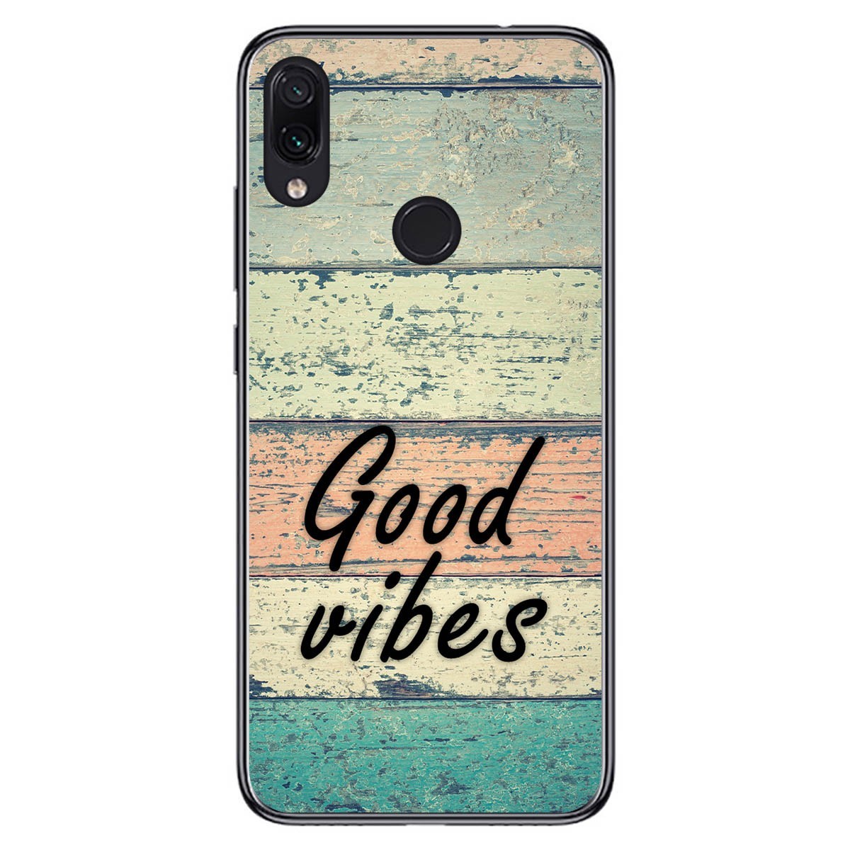 Funda Gel Tpu para Xiaomi Redmi Note 7 diseño Madera 01 Dibujos