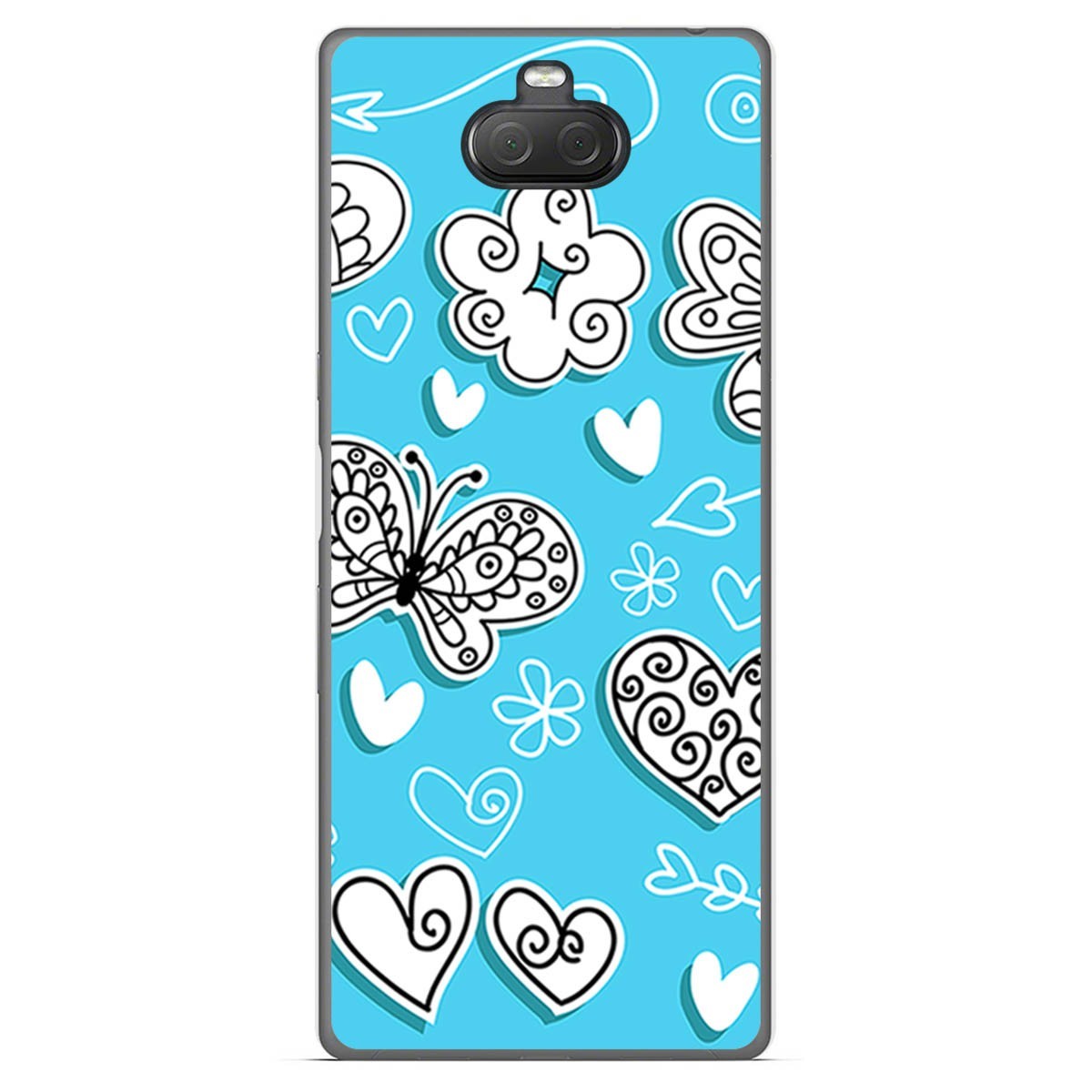 Funda Gel Tpu para Sony Xperia 10 Plus diseño Mariposas Dibujos