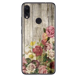 Funda Gel Tpu para Xiaomi Redmi Note 7 diseño Madera 08 Dibujos
