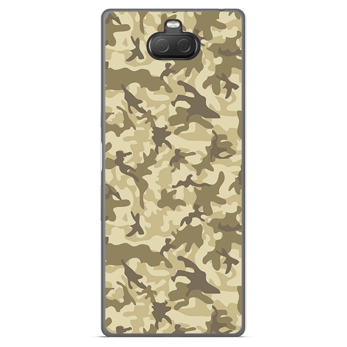 Funda Gel Tpu para Sony Xperia 10 Plus diseño Sand Camuflaje Dibujos