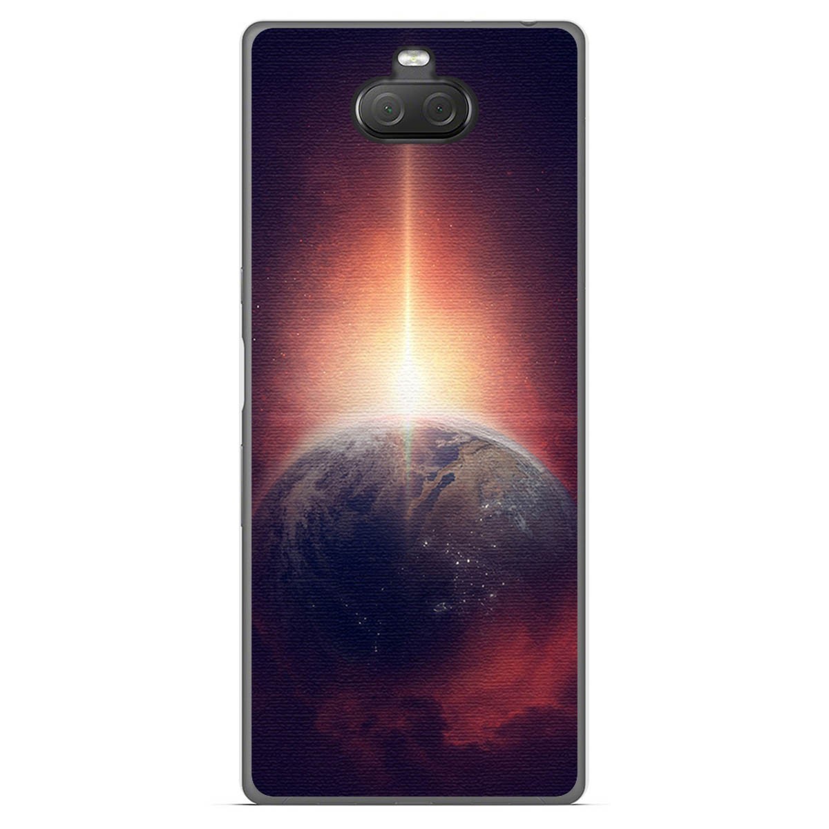 Funda Gel Tpu para Sony Xperia 10 Plus diseño Tierra Dibujos