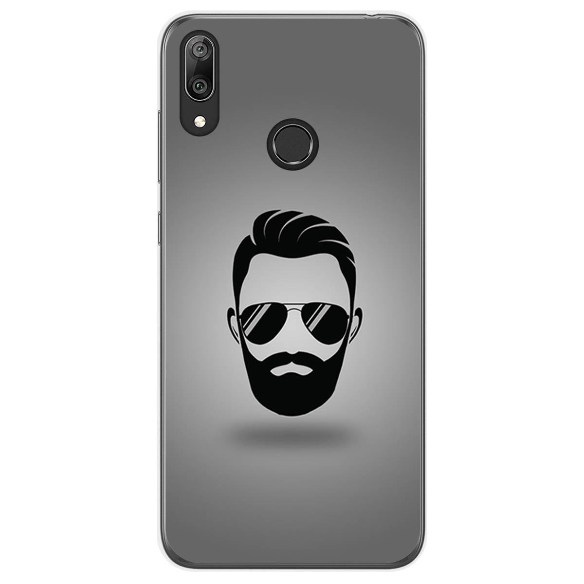Funda Gel Tpu para Huawei Y7 2019 diseño Barba Dibujos