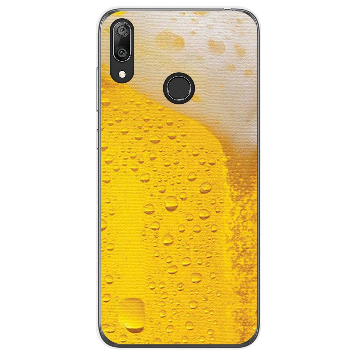 Funda Gel Tpu para Huawei Y7 2019 diseño Cerveza Dibujos