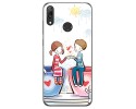 Funda Gel Tpu para Huawei Y7 2019 diseño Café Dibujos