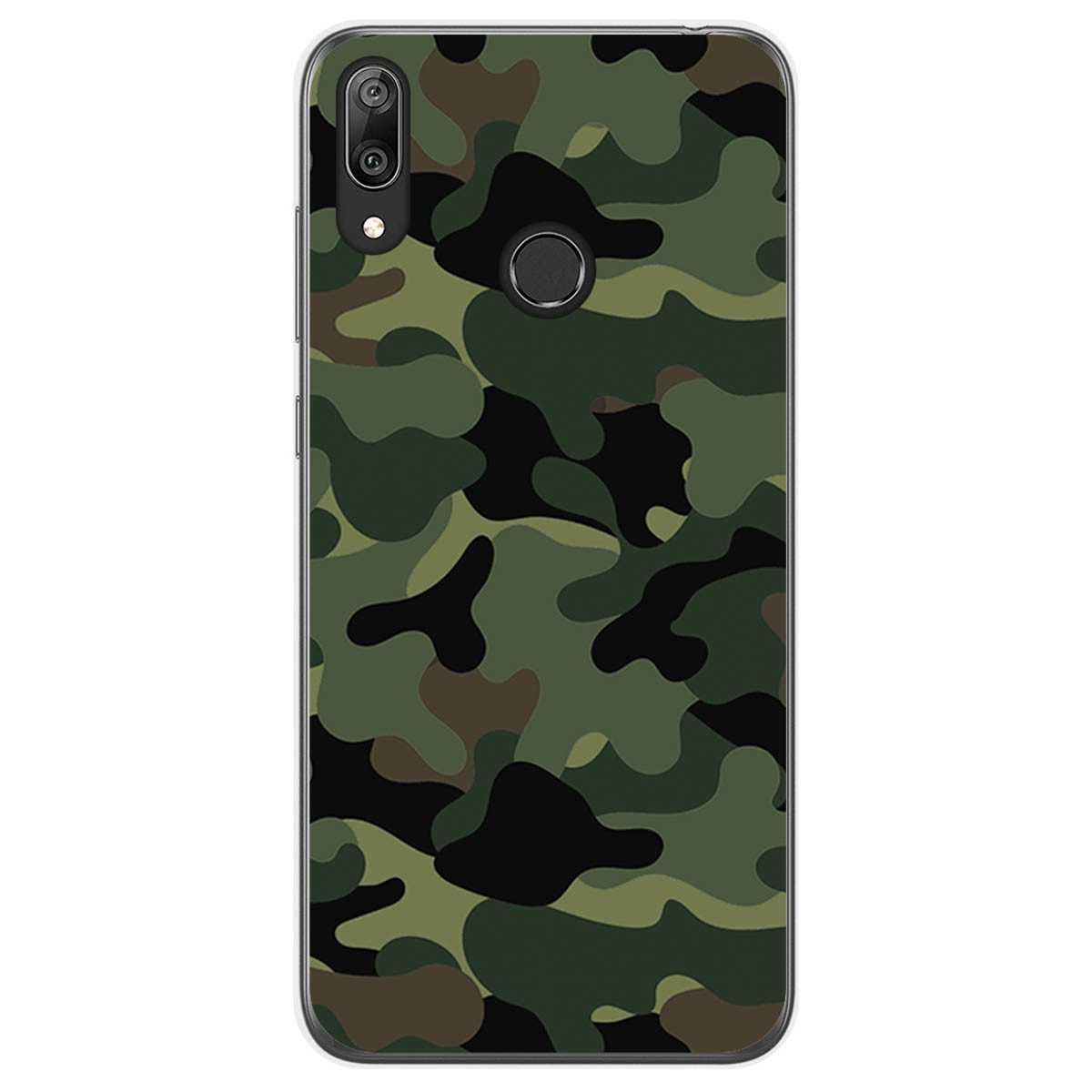 Funda Gel Tpu para Huawei Y7 2019 diseño Camuflaje Dibujos