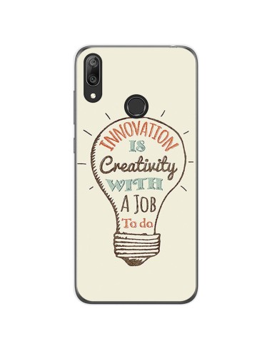 Funda Gel Tpu para Huawei Y7 2019 diseño Creativity Dibujos