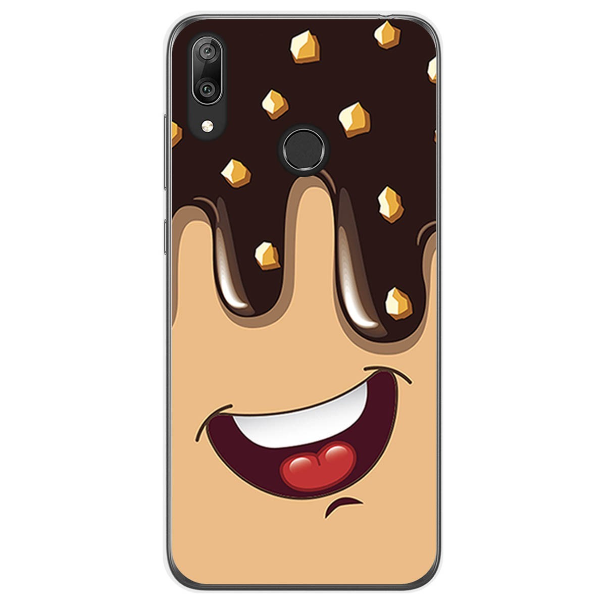 Funda Gel Tpu para Huawei Y7 2019 diseño Helado Chocolate Dibujos