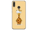 Funda Gel Tpu para Huawei Y7 2019 diseño Jirafa Dibujos