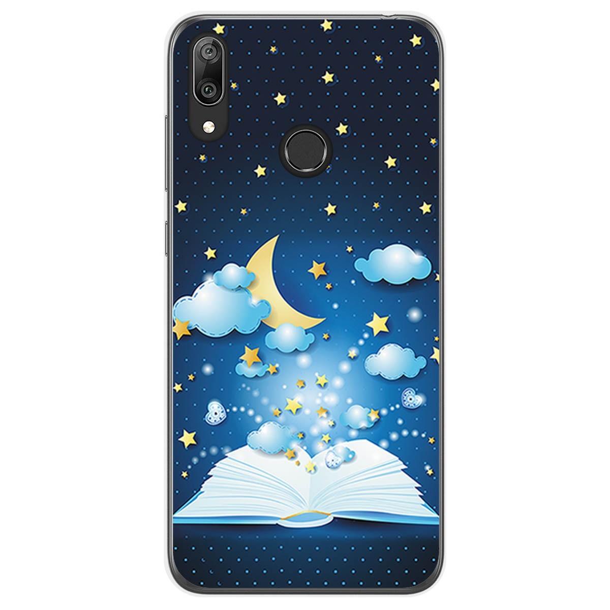 Funda Gel Tpu para Huawei Y7 2019 diseño Libro Cuentos Dibujos