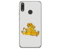 Funda Gel Tpu para Huawei Y7 2019 diseño Leones Dibujos