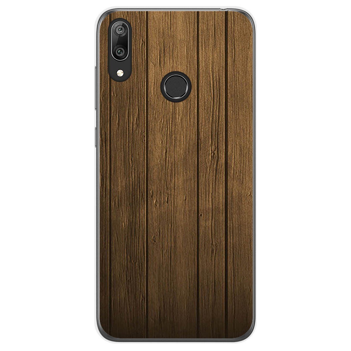 Funda Gel Tpu para Huawei Y7 2019 diseño Madera Dibujos