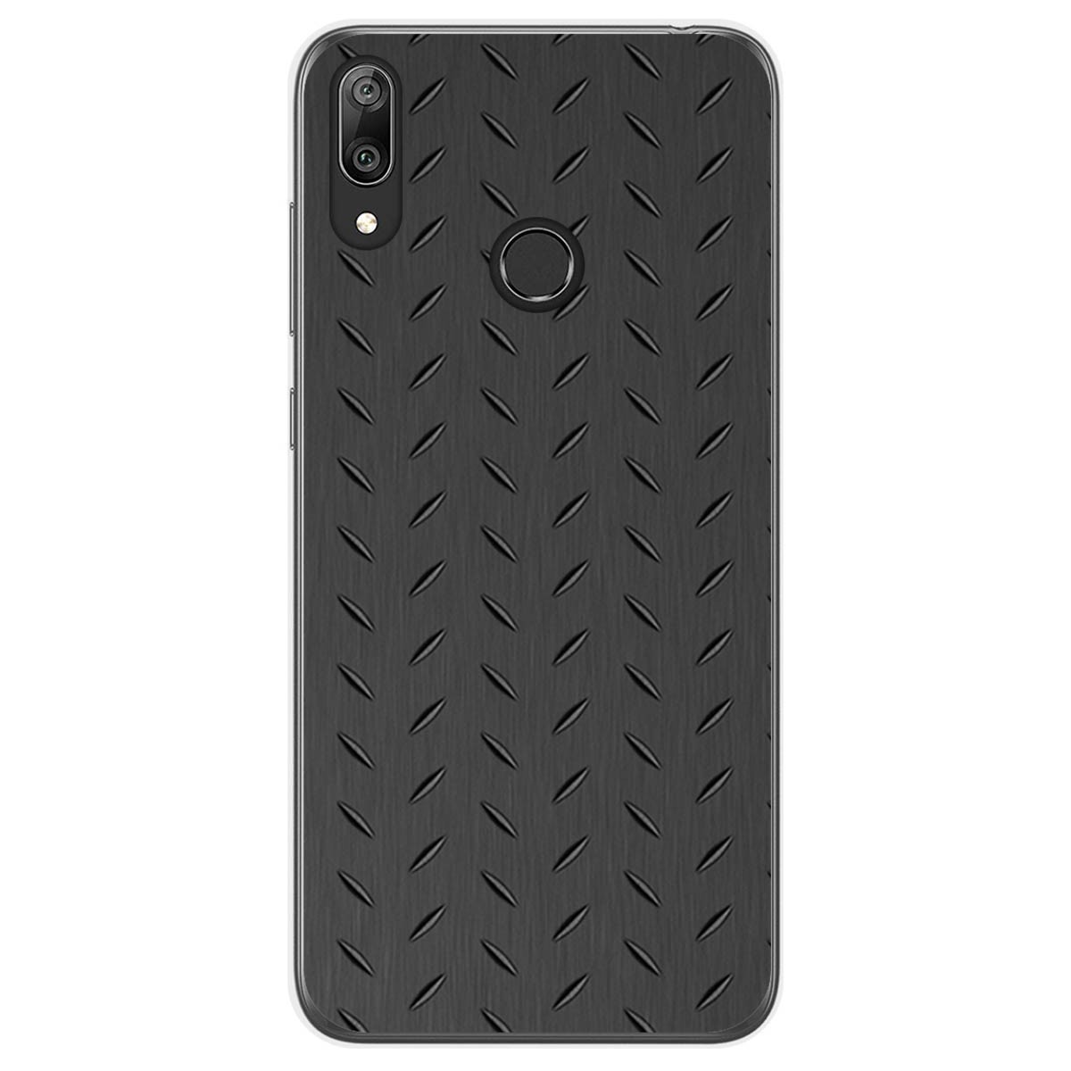 Funda Gel Tpu para Huawei Y7 2019 diseño Metal Dibujos