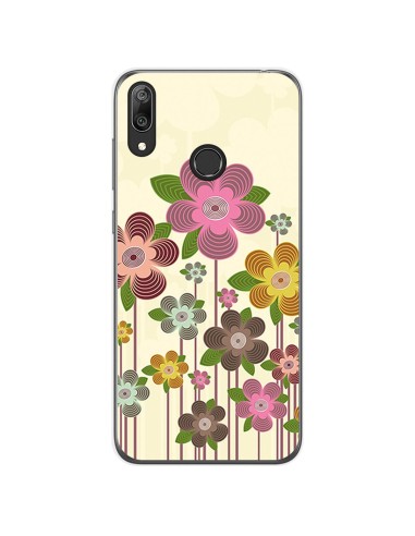 Funda Gel Tpu para Huawei Y7 2019 diseño Primavera En Flor Dibujos