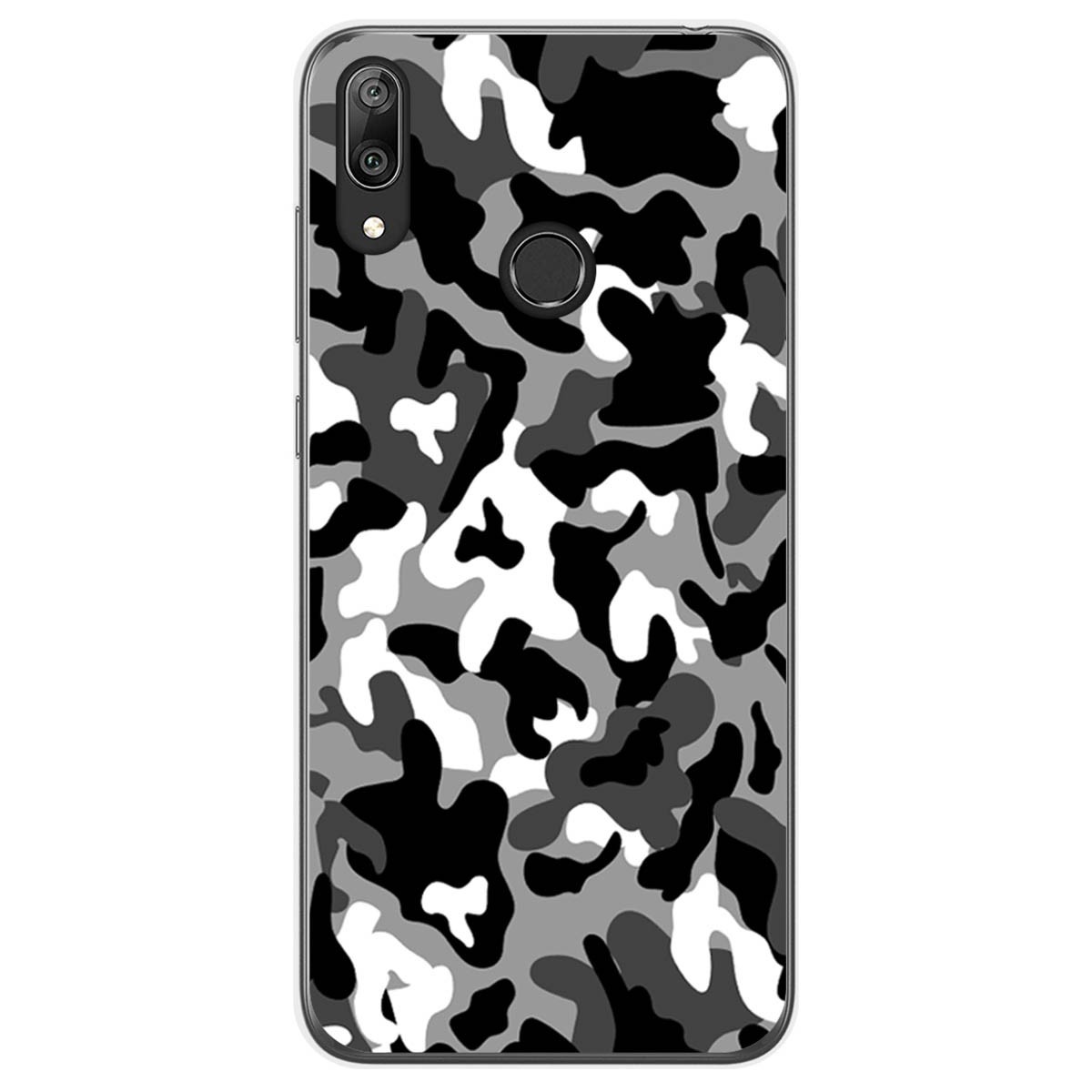 Funda Gel Tpu para Huawei Y7 2019 diseño Snow Camuflaje Dibujos