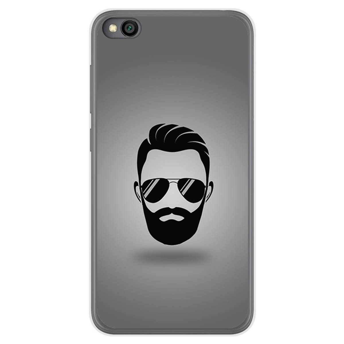 Funda Gel Tpu para Xiaomi Redmi Go diseño Barba Dibujos