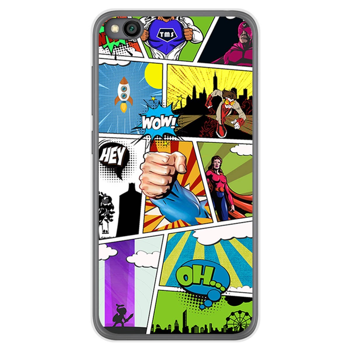 Funda Gel Tpu para Xiaomi Redmi Go diseño Comic Dibujos