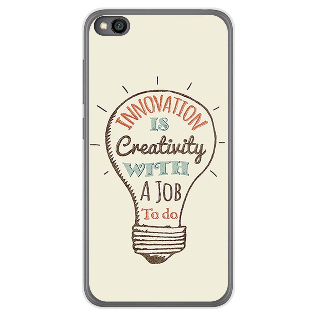 Funda Gel Tpu para Xiaomi Redmi Go diseño Creativity Dibujos