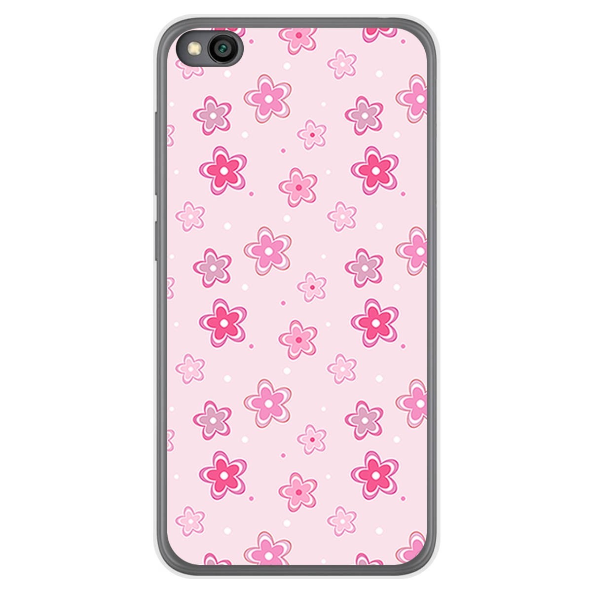 Funda Gel Tpu para Xiaomi Redmi Go diseño Flores Dibujos