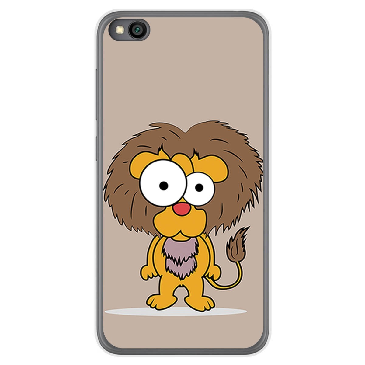 Funda Gel Tpu para Xiaomi Redmi Go diseño Leon Dibujos