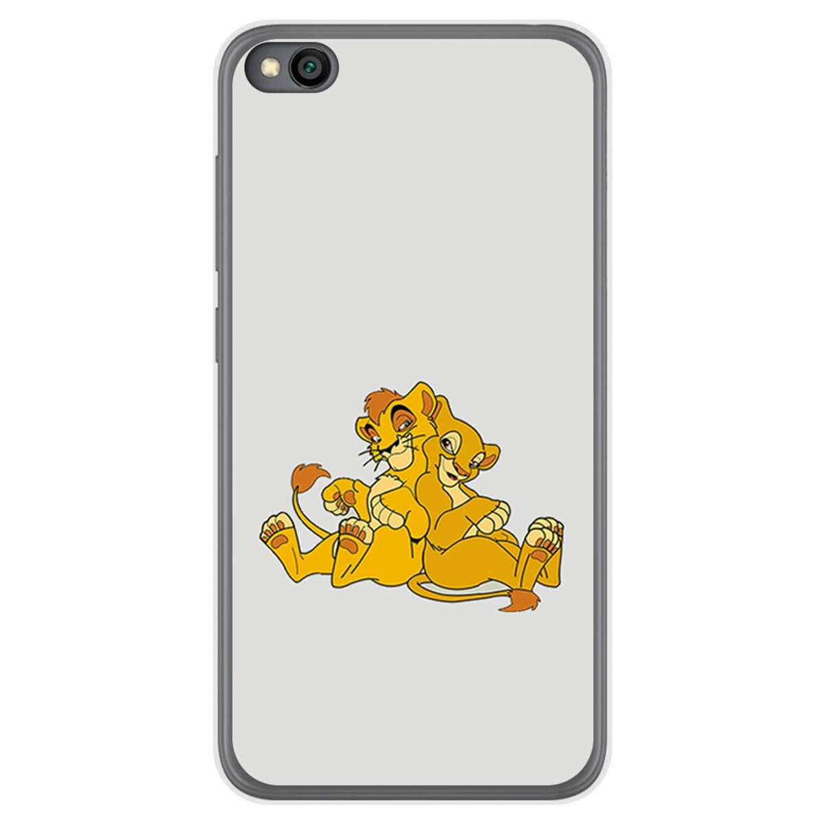 Funda Gel Tpu para Xiaomi Redmi Go diseño Leones Dibujos