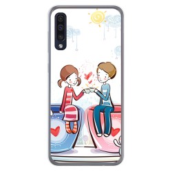 Funda Gel Tpu para Samsung Galaxy A50 / A50s / A30s diseño Café Dibujos