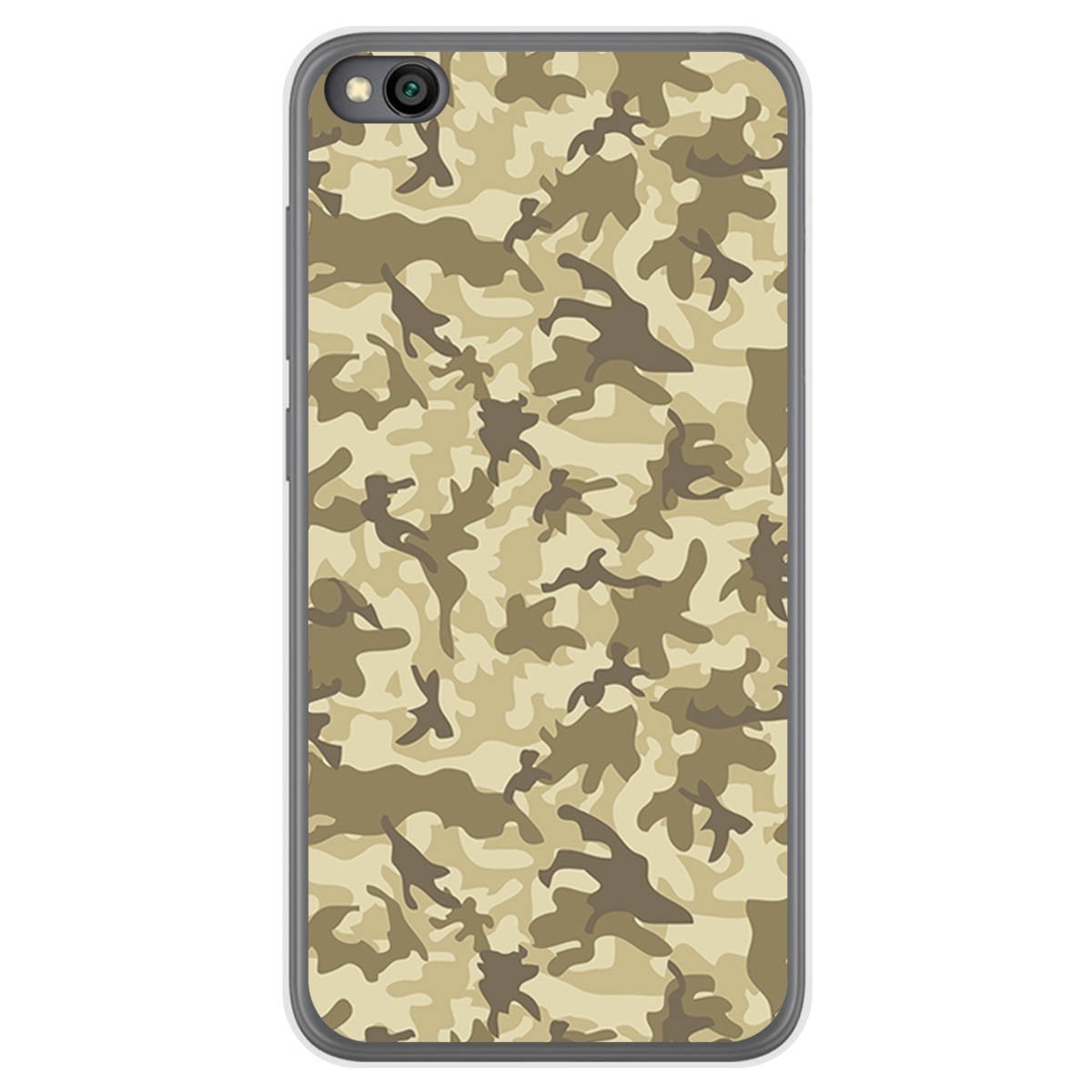Funda Gel Tpu para Xiaomi Redmi Go diseño Sand Camuflaje Dibujos
