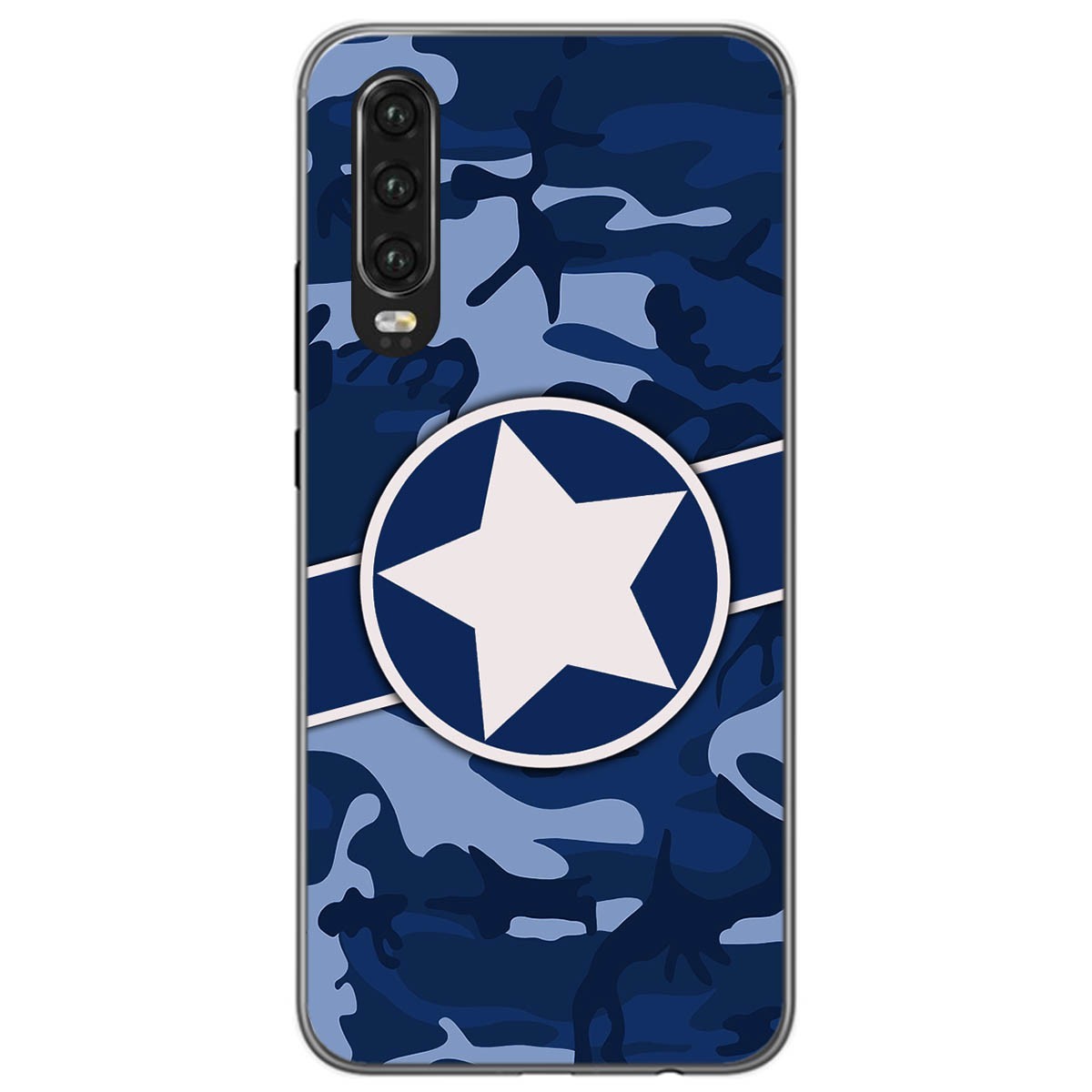 Funda Gel Tpu para Huawei P30 diseño Camuflaje 03 Dibujos