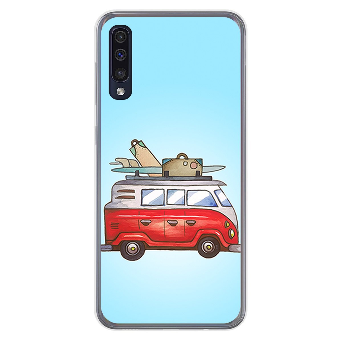 Funda Gel Tpu para Samsung Galaxy A50 / A50s / A30s diseño Furgoneta Dibujos