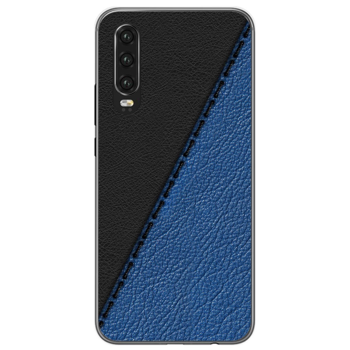 Funda Gel Tpu para Huawei P30 diseño Cuero 02 Dibujos