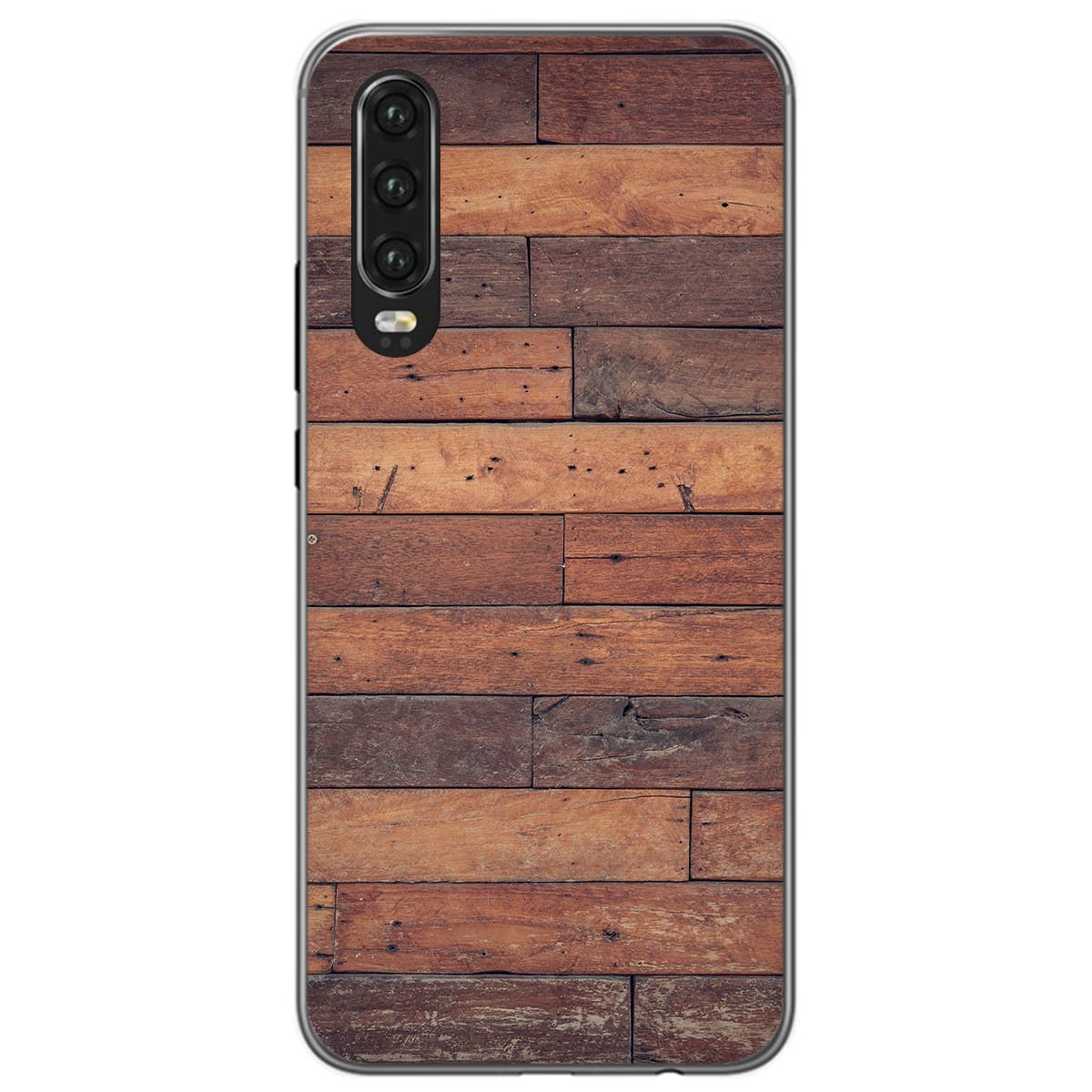 Funda Gel Tpu para Huawei P30 diseño Madera 03 Dibujos