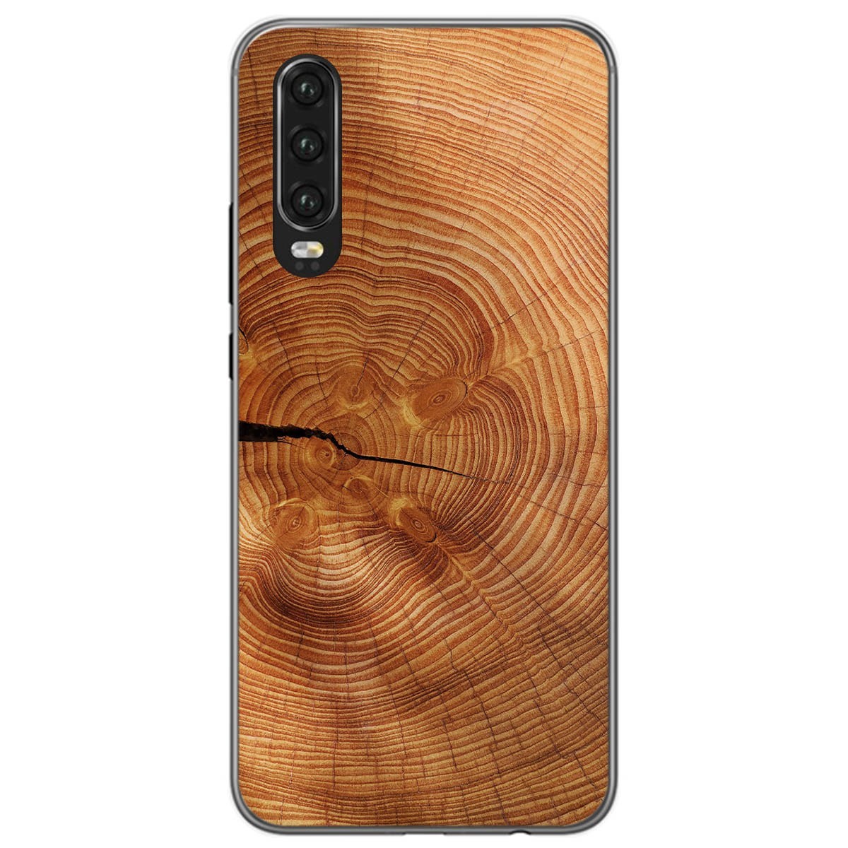 Funda Gel Tpu para Huawei P30 diseño Madera 04 Dibujos