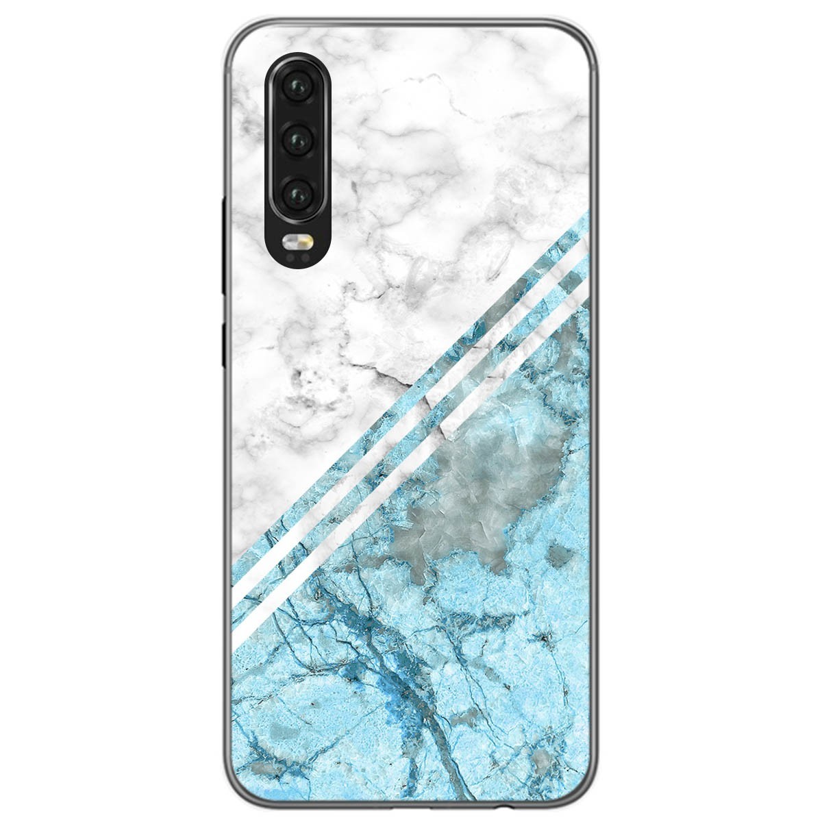 Funda Gel Tpu para Huawei P30 diseño Mármol 02 Dibujos