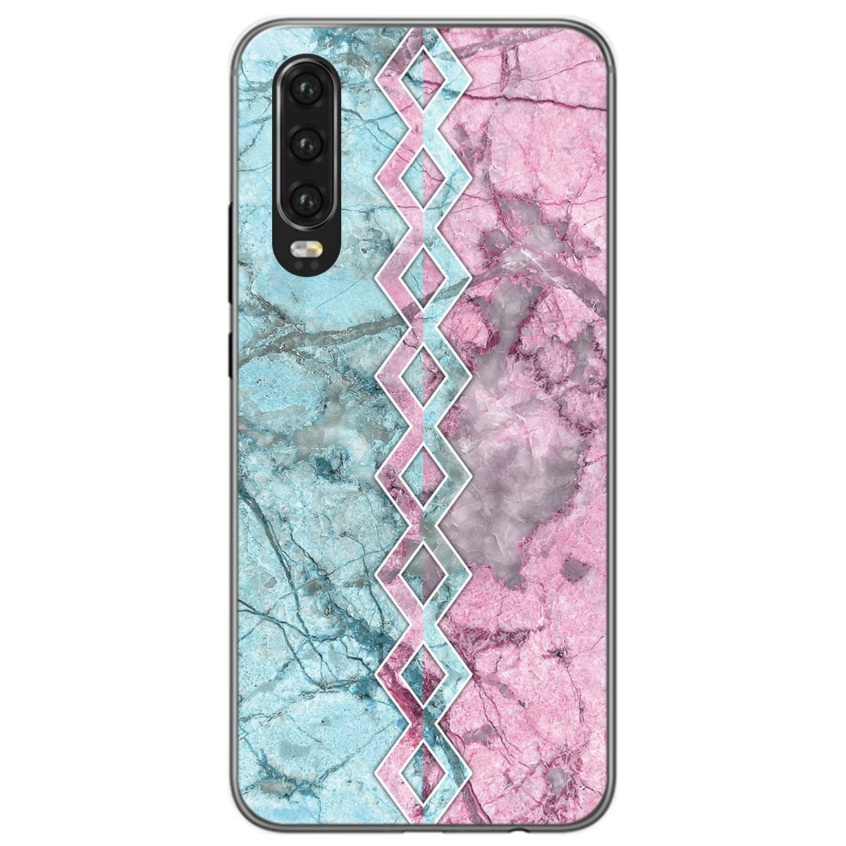 Funda Gel Tpu para Huawei P30 diseño Mármol 08 Dibujos